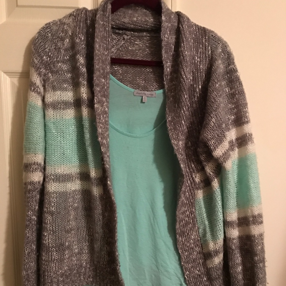 Cardigan and undershirt